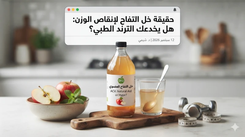 حقيقة خل التفاح لإنقاص الوزن: هل يخدعك الترند الطبي؟