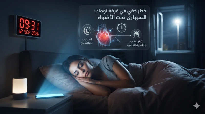 خطر خفي في غرفة نومك: السهارى تحت الأضواء في مواجهة مباشرة مع أمراض القلب
