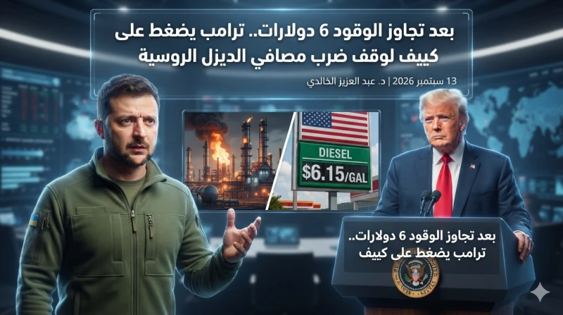 بعد تجاوز الوقود 6 دولارات.. ترامب يضغط على كييف لوقف ضرب مصافي الديزل الروسية