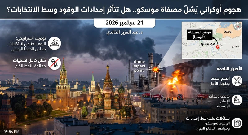 هجوم أوكراني يُشلّ مصفاة موسكو.. هل تتأثر إمدادات الوقود وسط الانتخابات؟
