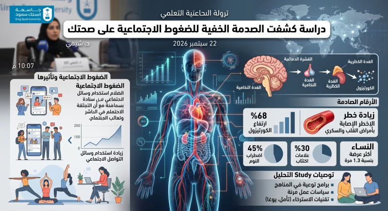 دراسة تكشف الصدمة الخفية للضغوط الاجتماعية على صحتك