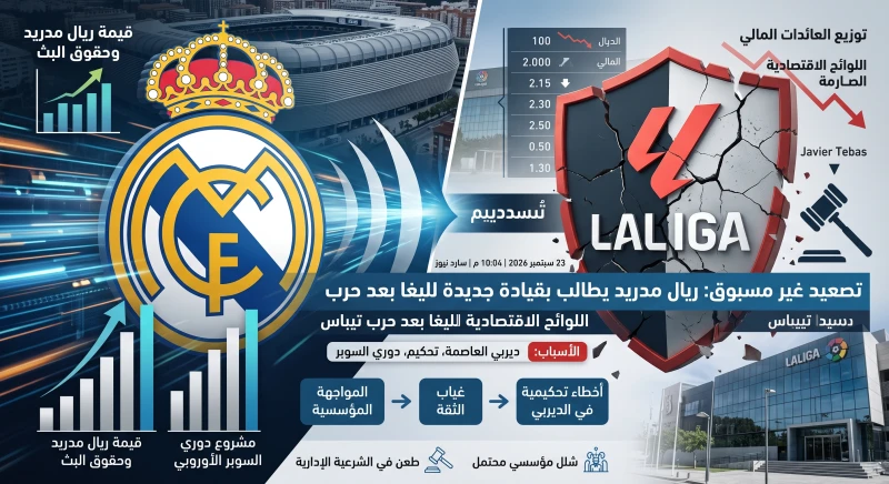 تصعيد غير مسبوق: ريال مدريد يطالب بقيادة جديدة لليغا بعد حرب تيباس