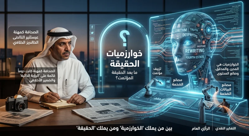 خوارزميات الحقيقة: عندما يعيد الذكاء الاصطناعي صياغة السلطة الرابعة