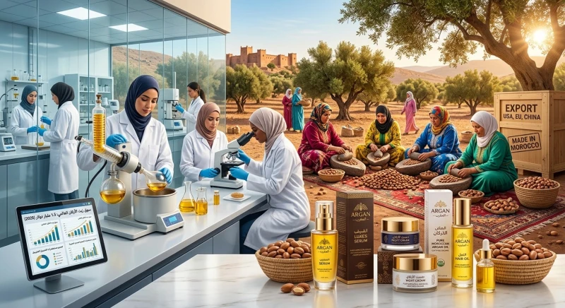 ما حقيقة توسع قطاع مستحضرات التجميل وتأثيره على سوق زيت الأركان المغربي؟