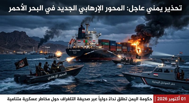 ما حقيقة المحور الإرهابي الجديد في البحر الأحمر؟ تحذير يمني عاجل