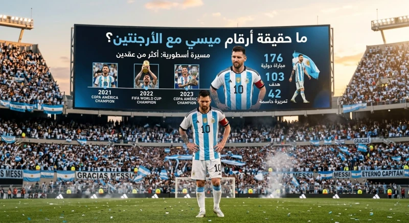 ما حقيقة أرقام ميسي مع الأرجنتين؟ تفاصيل مسيرته الكاملة