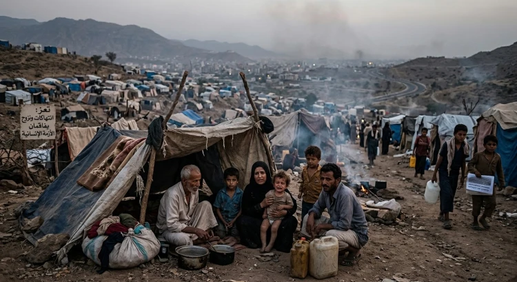 تعز تحت النار: 43 انتهاكاً حوثياً ونزوح 172 ألف مدني يفاقمون الأزمة الإنسانية
