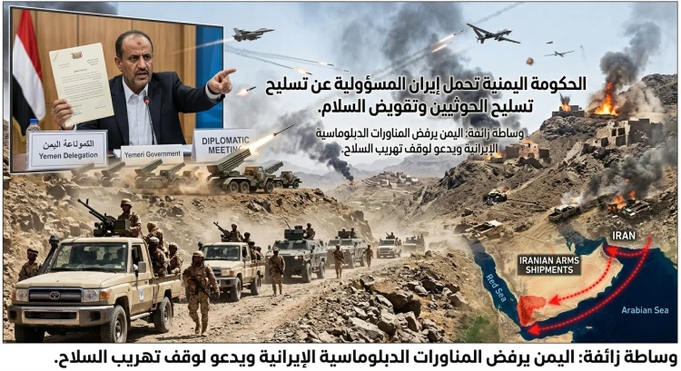 بعد عرض الوساطة.. اليمن يحمل طهران مسؤولية تسليح الحوثيين