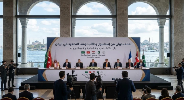 بعد اجتماع إسطنبول.. تحالف دولي يطالب الحوثيين بوقف التصعيد في اليمن