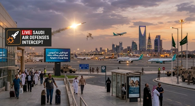 للمرة الأولى منذ أسبوعين: مطار الرياض يستأنف رحلاته وسط تهديدات صاروخية