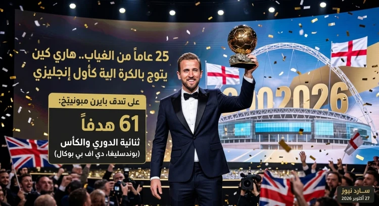 25 عاما من الغياب.. هاري كين يتوج بالكرة الذهبية كأول إنجليزي